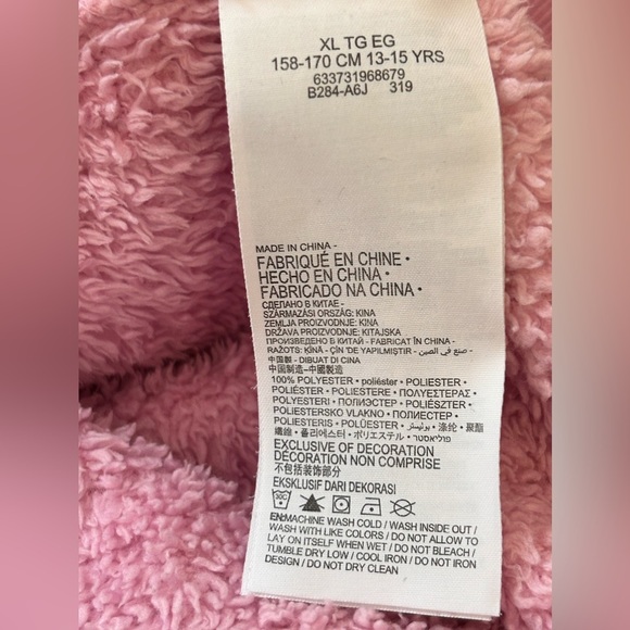 Levi's Hello Kitty Girls Sherpa Hoodie, size XL (13-15 yrs) - Picture 10 of 12